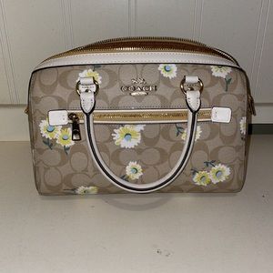 Coach floral cross body
